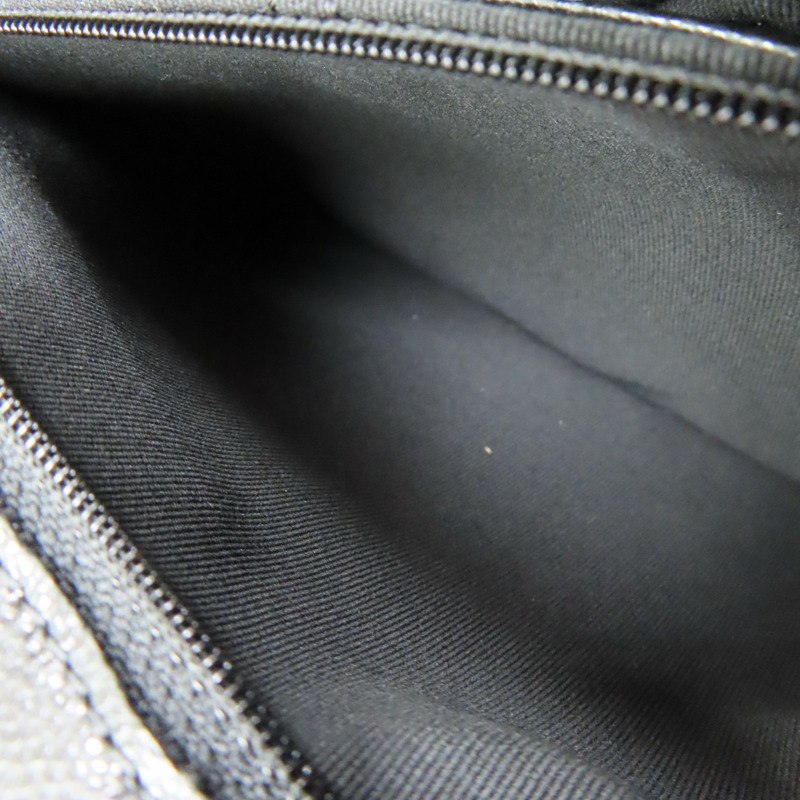 黑色 荔枝紋 牛皮 鏈帶 手提包【CHANEL 香奈兒】-4