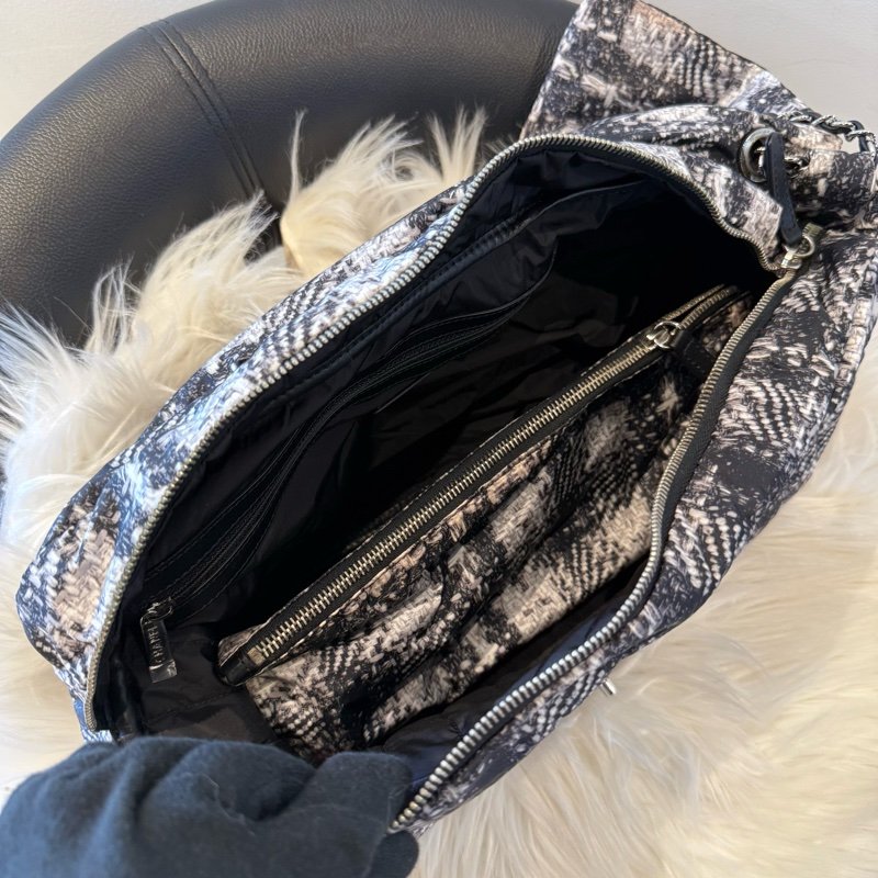 香奈兒 CHANEL 仿編織布面肩背包 +內袋-8