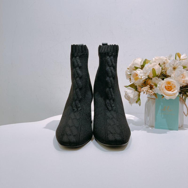TW4598 Hermes愛馬仕 襪筒靴 黑色 6cm高跟 Volver 60 Ankle Boot Black 37Size-2