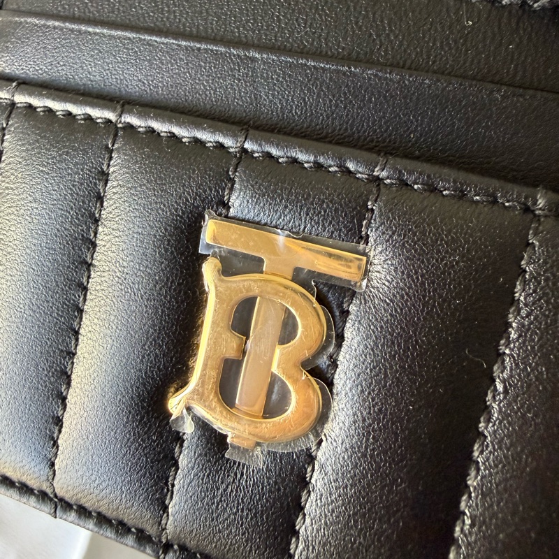 Lola 金字縫線小羊皮4卡名片/卡片夾(黑色)-8