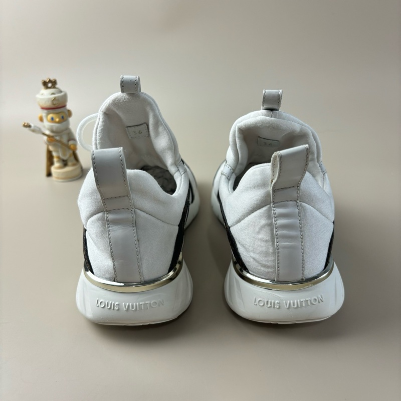 LV/路易威登 白棕老花休閒鞋 36碼 95新 品相不錯 /YLP3079-2