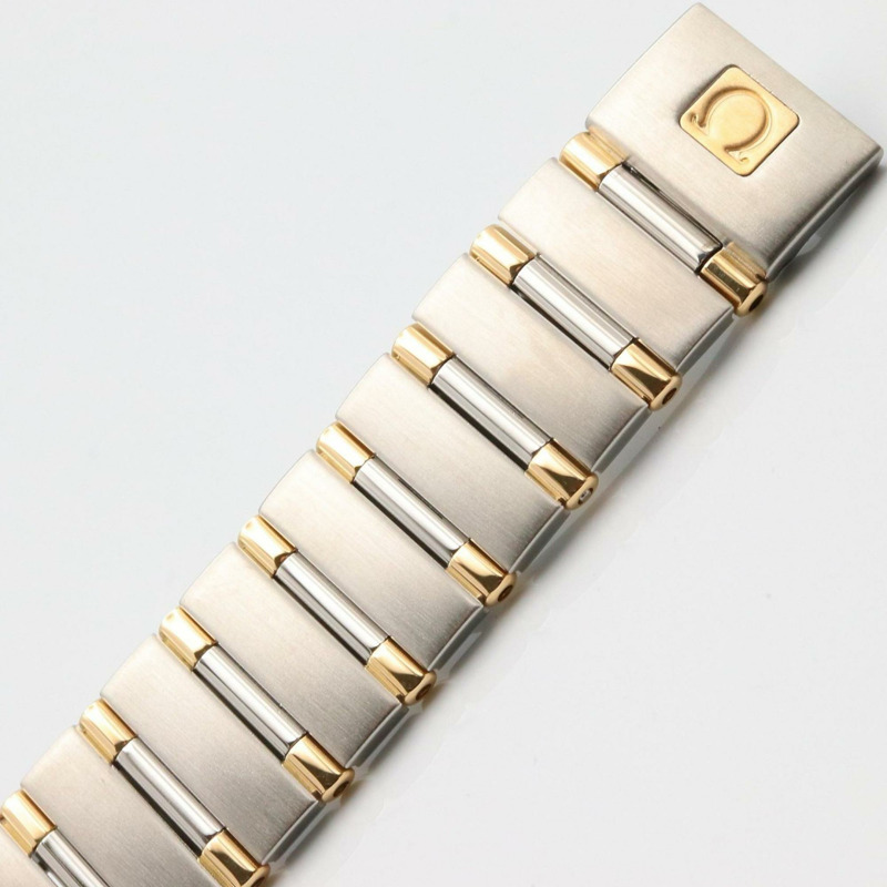 歐米茄星座系列迷你腕錶，18K黃金及不鏽鋼材質，女士款，白金款，1362.70-10