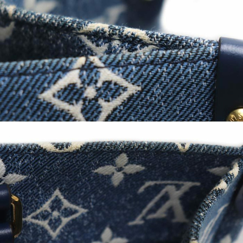 路易威登 On the Go MM 兩用單肩背包，藍色，M59608，女士-5