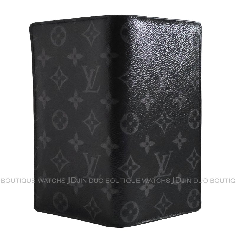 金鐸精品~C775 LOUIS VUUTTON LV 路易威登 M61697 Brazza灰黑色圓花二折16卡男士長夾-3