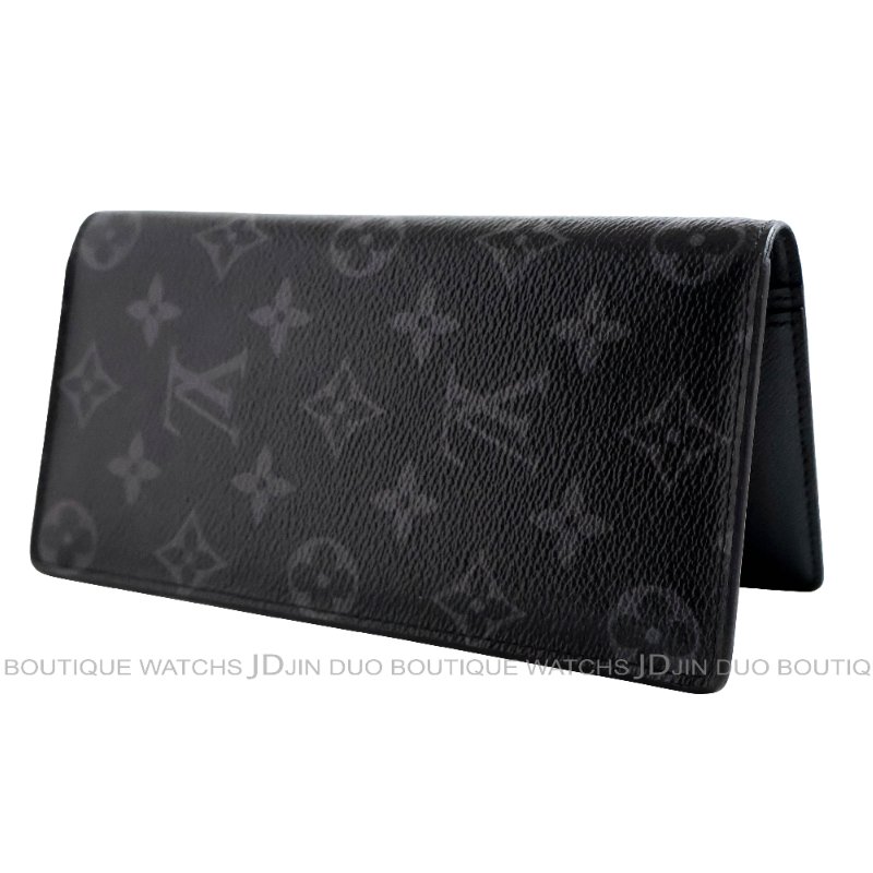 金鐸精品~C775 LOUIS VUUTTON LV 路易威登 M61697 Brazza灰黑色圓花二折16卡男士長夾-5
