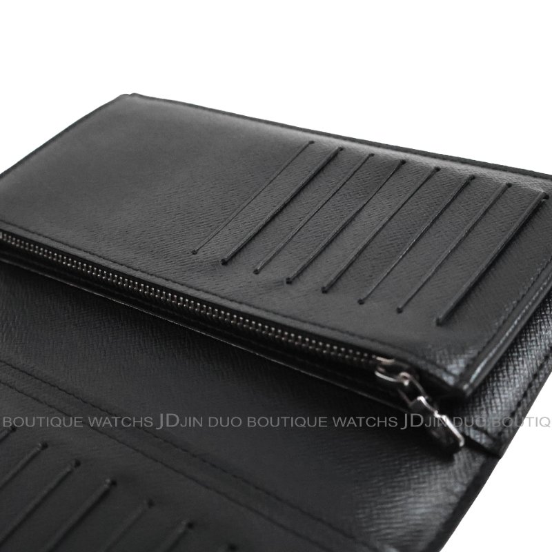 金鐸精品~C775 LOUIS VUUTTON LV 路易威登 M61697 Brazza灰黑色圓花二折16卡男士長夾-7