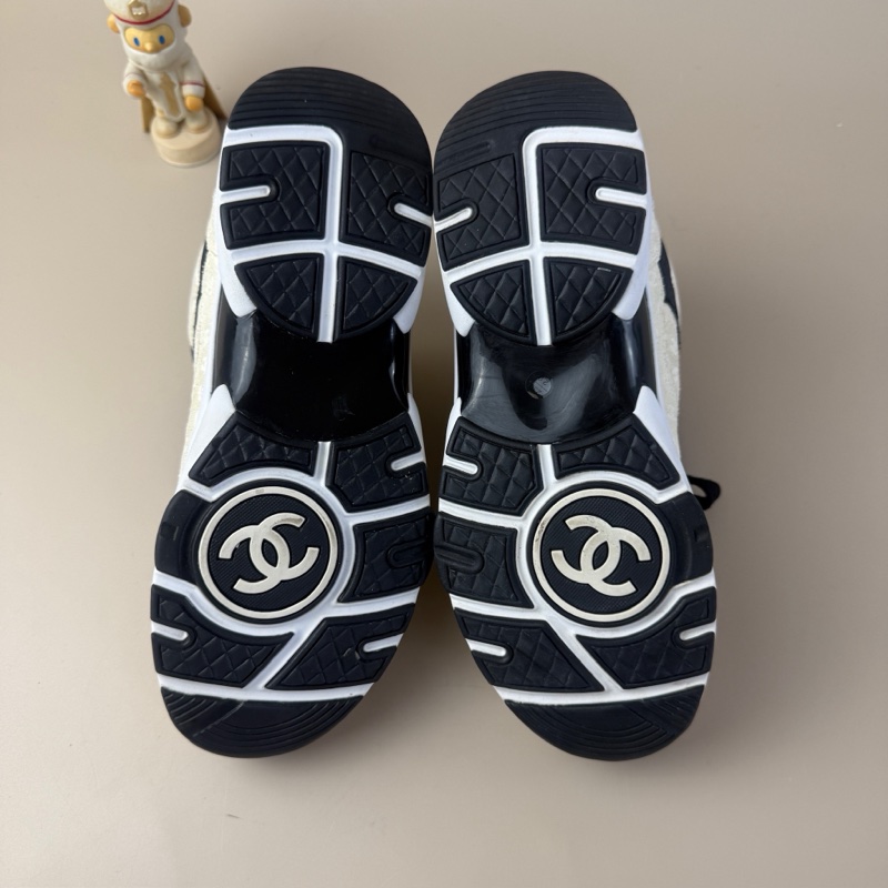 CHANEL/香奈兒 黑白熊貓滿印運動鞋 36碼 99新 品相完美-5