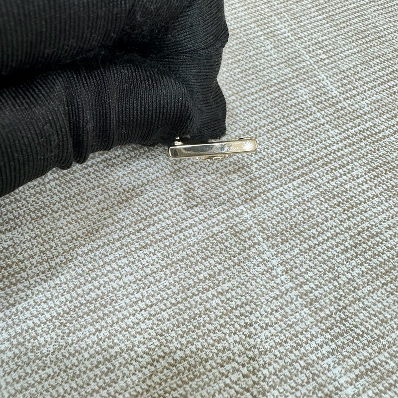 香奈兒 Chanel經典LOGO方形金色水 鑽耳釘 耳環-16