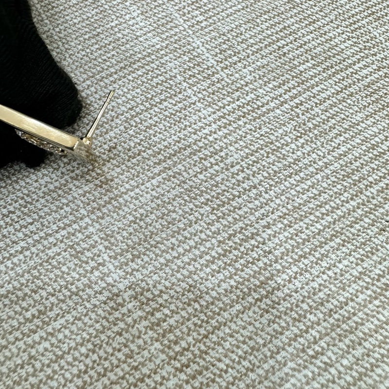 香奈兒 Chanel經典LOGO方形金色水 鑽耳釘 耳環-20