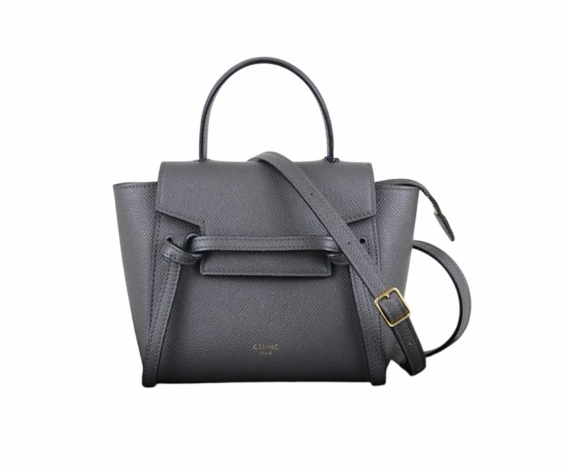 「JL精品代購」98新 Celine Belt Pico 灰鯰魚包-2