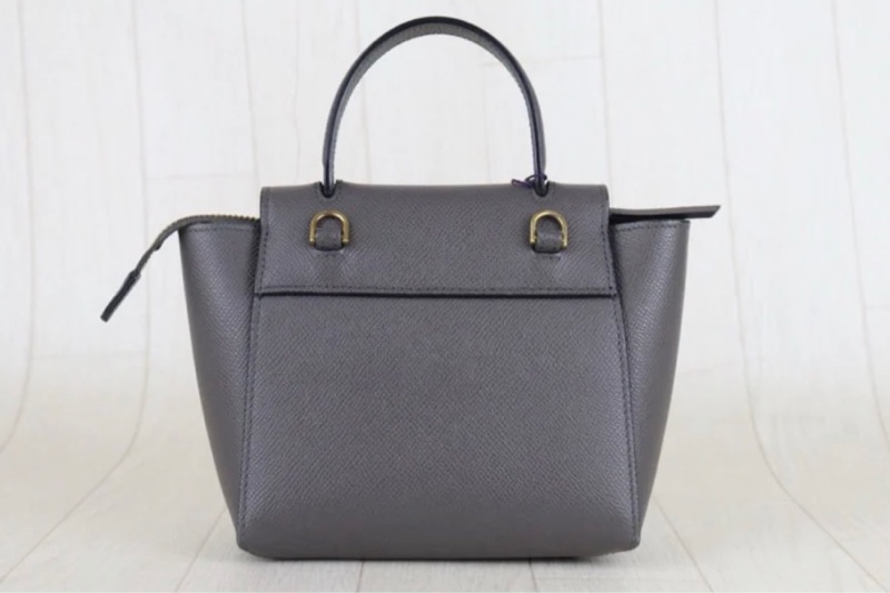 「JL精品代購」98新 Celine Belt Pico 灰鯰魚包-3