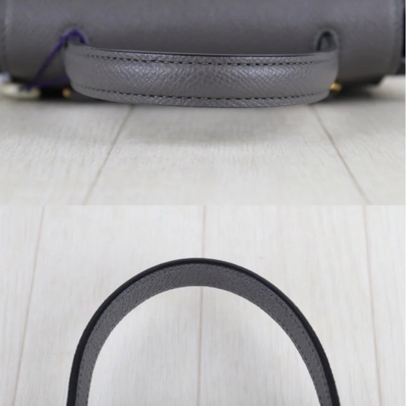 「JL精品代購」98新 Celine Belt Pico 灰鯰魚包-7