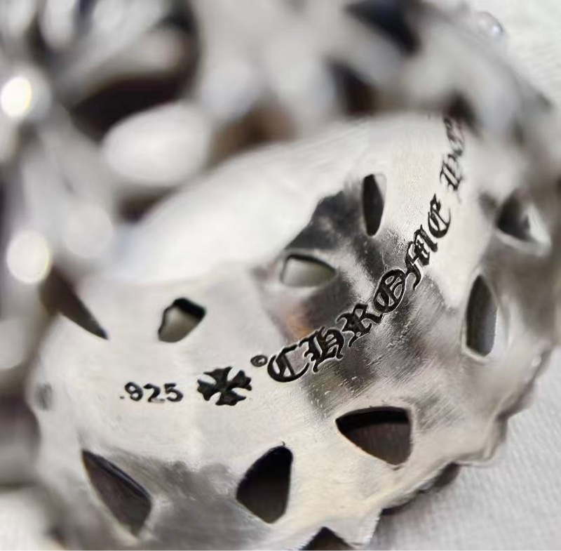 🔥新到：Chrome Hearts / 克羅心 墓葬十字架戒指 經典墓葬十字花設計，尺寸：16碼-2