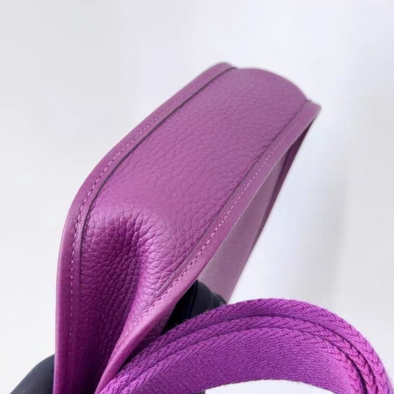 🌈Hermes💜Mini Evelyne💜P9海葵紫銀扣 💜全新未使用🌟Stamp Z🌟TC皮🌟-2