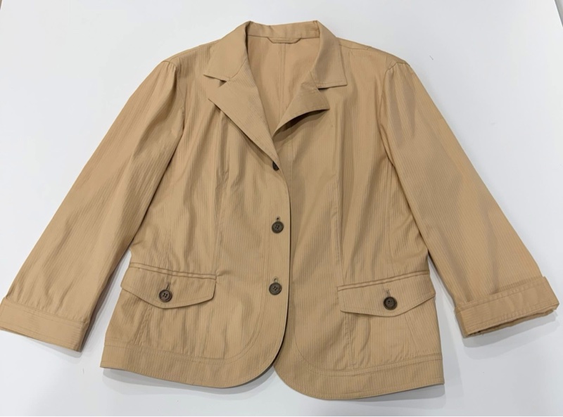 BURBERRY 倫敦 直條紋彈性西裝外套(內格紋）-6