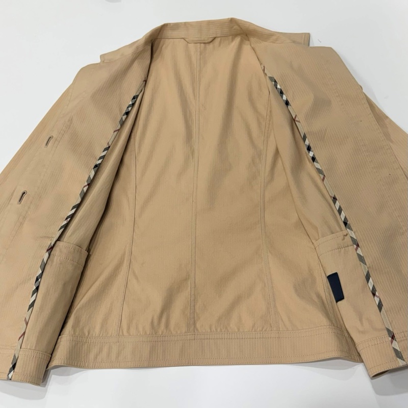 BURBERRY 倫敦 直條紋彈性西裝外套(內格紋）-7