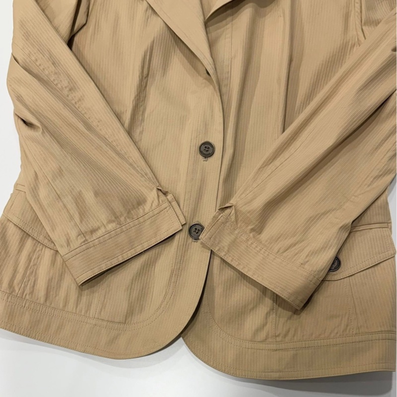 BURBERRY 倫敦 直條紋彈性西裝外套(內格紋）-5