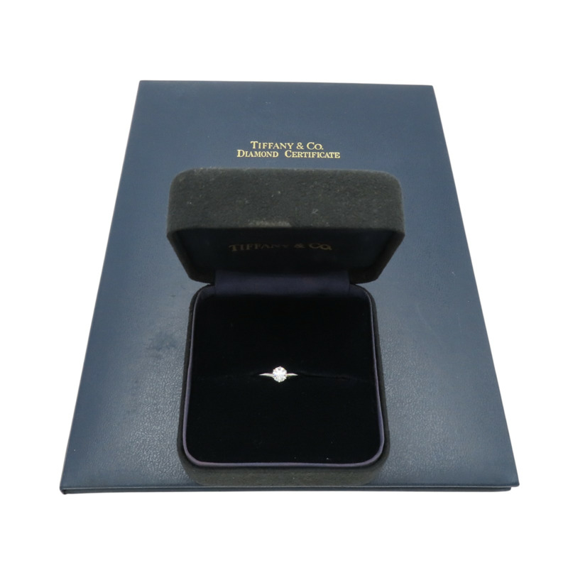 PT950鉑金 鑽石 Solitaire 戒指【Tiffany & Co 蒂芬妮】-8