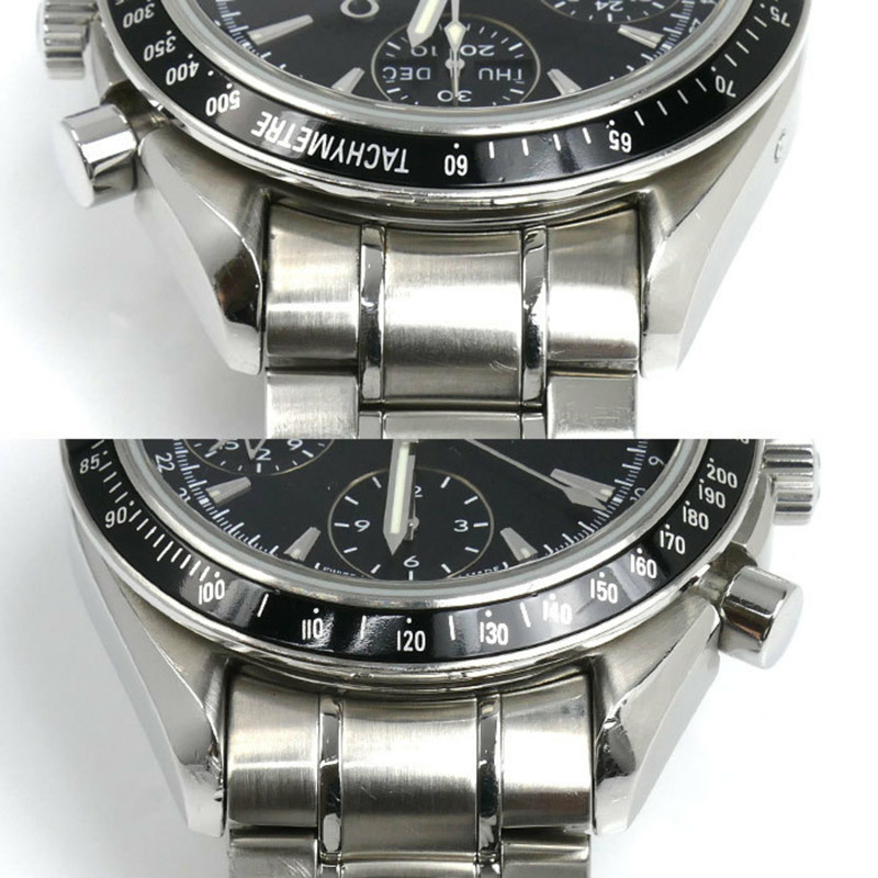 歐米茄超霸系列三曆自動腕錶 3220.50 星期/日期顯示 男士腕錶-4