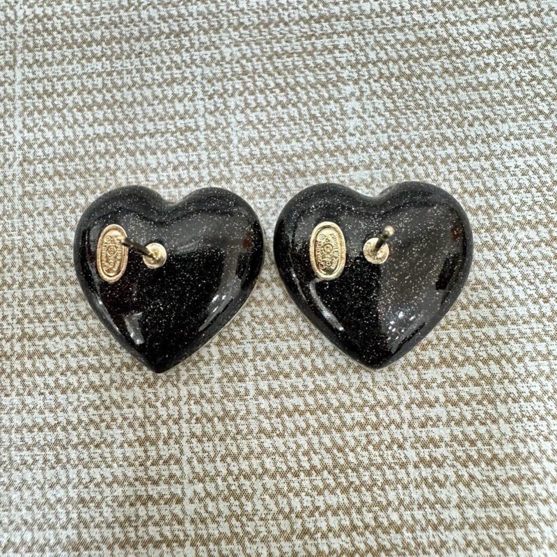 Chanel 香奈兒 漸變水鑽愛 心耳釘 耳環-7