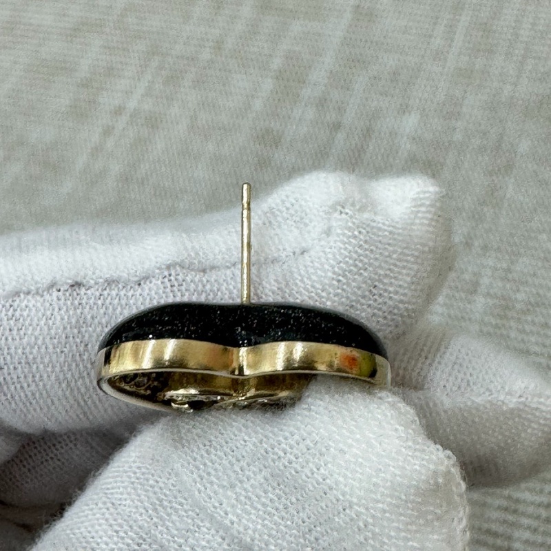 Chanel 香奈兒 漸變水鑽愛 心耳釘 耳環-14