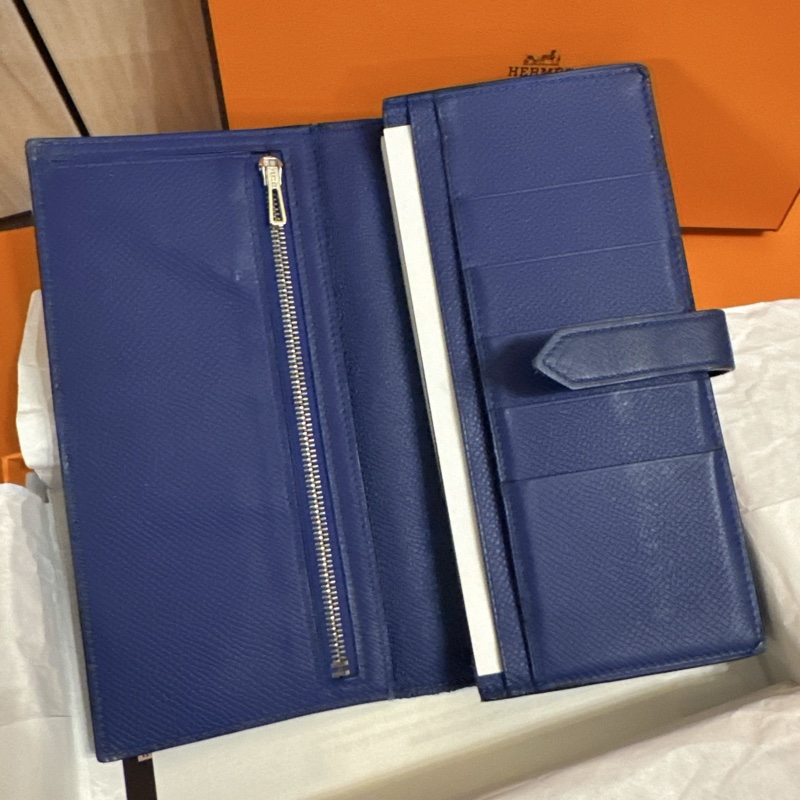 Hermes Bearn wallet 731236 電光藍長夾-7