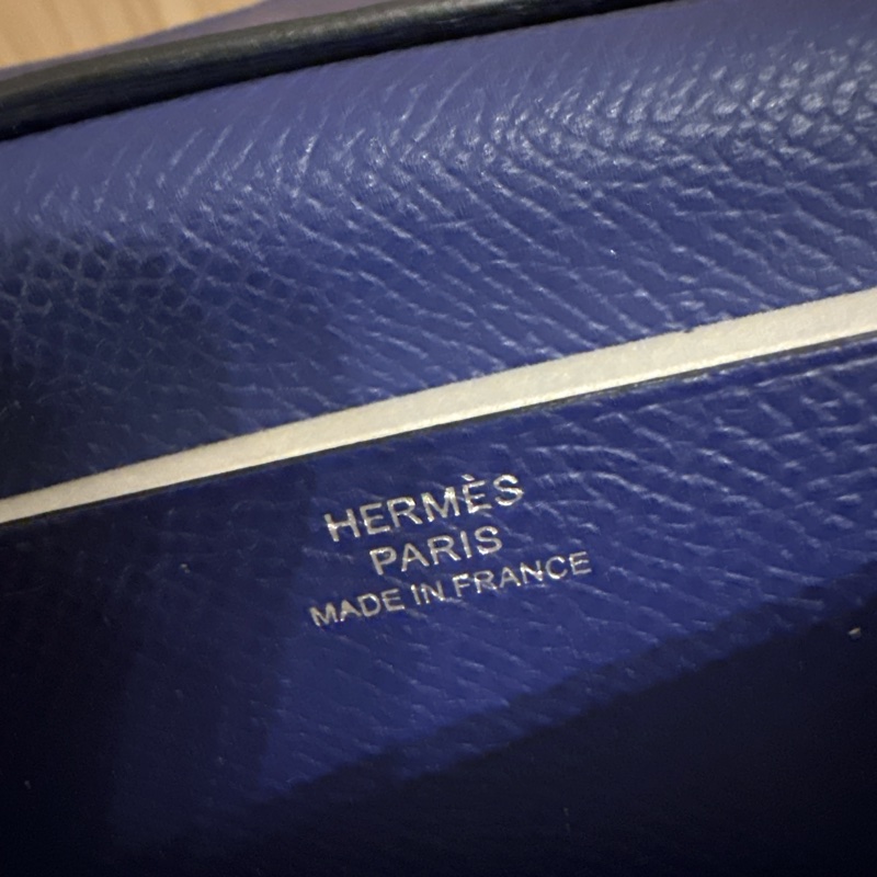 Hermes Bearn wallet 731236 電光藍長夾-9