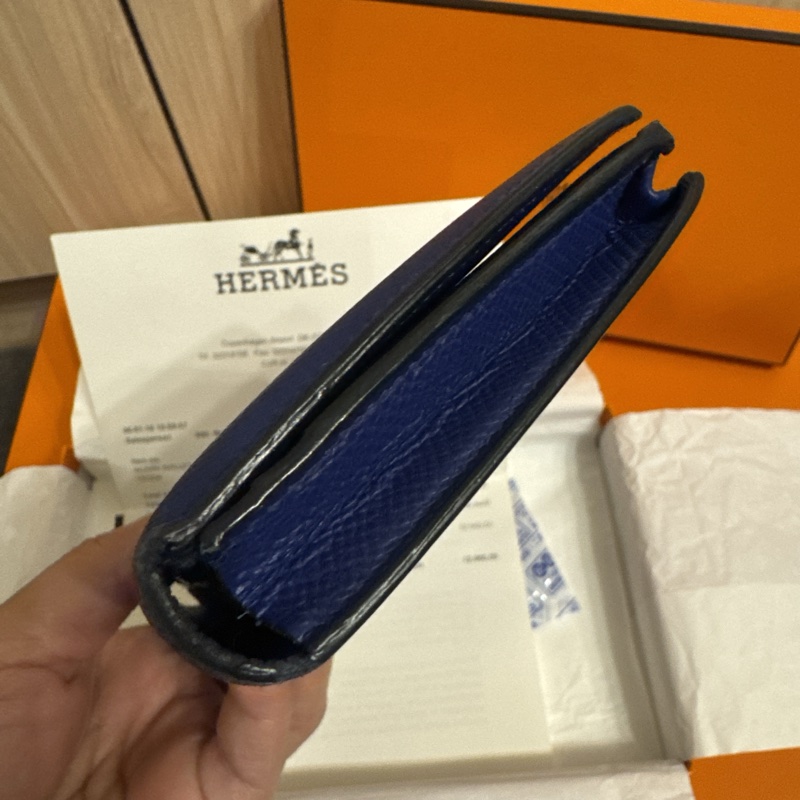 Hermes Bearn wallet 731236 電光藍長夾-13