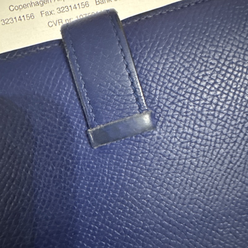 Hermes Bearn wallet 731236 電光藍長夾-19