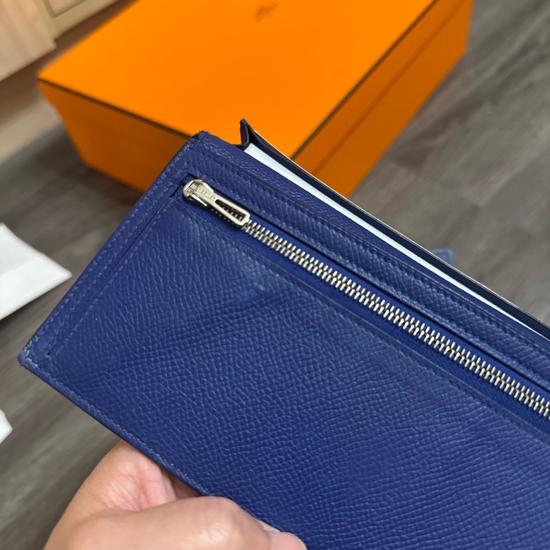 Hermes Bearn wallet 731236 電光藍長夾-21