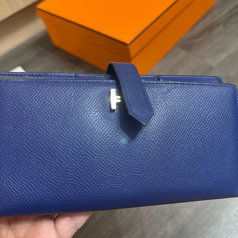 Hermes Bearn wallet 731236 電光藍長夾-22