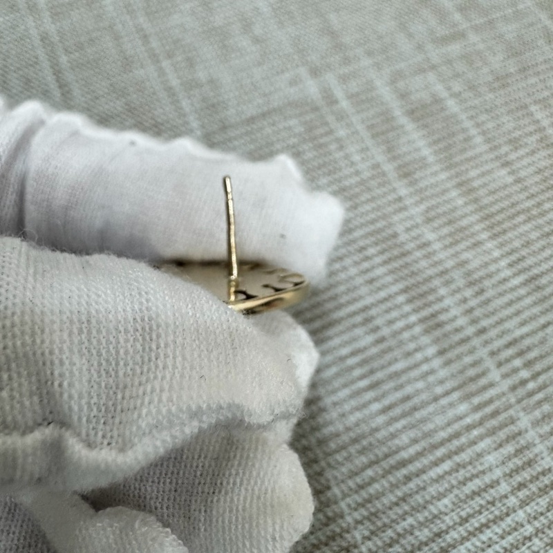 Chanel 宮廷風菱形雙C LOGO 満鑽耳釘耳環-25