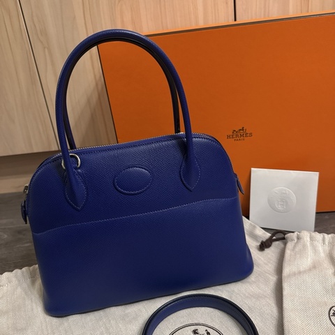 Hermes 絕版 bolide27 電光藍