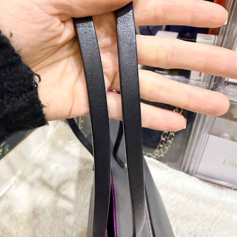 Fendi 怪獸托特包 可肩背 灰色 不重又好裝-9