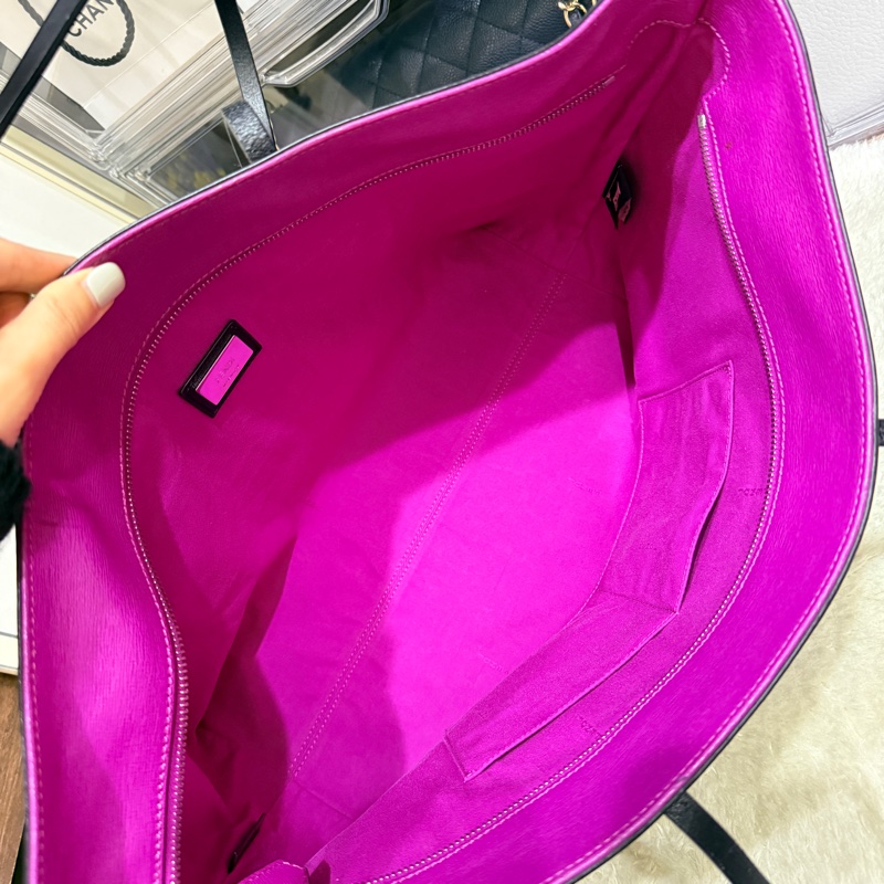 Fendi 怪獸托特包 可肩背 灰色 不重又好裝-27