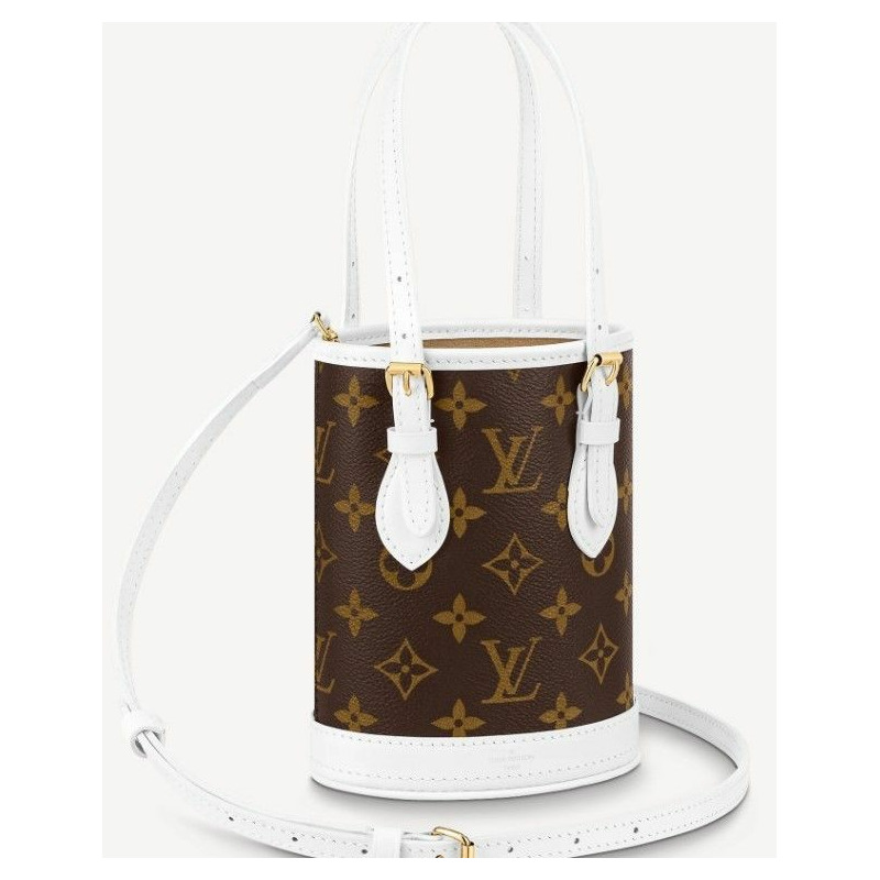 LOUIS VUITTON Monogram Nano Bucket 斜背包-6