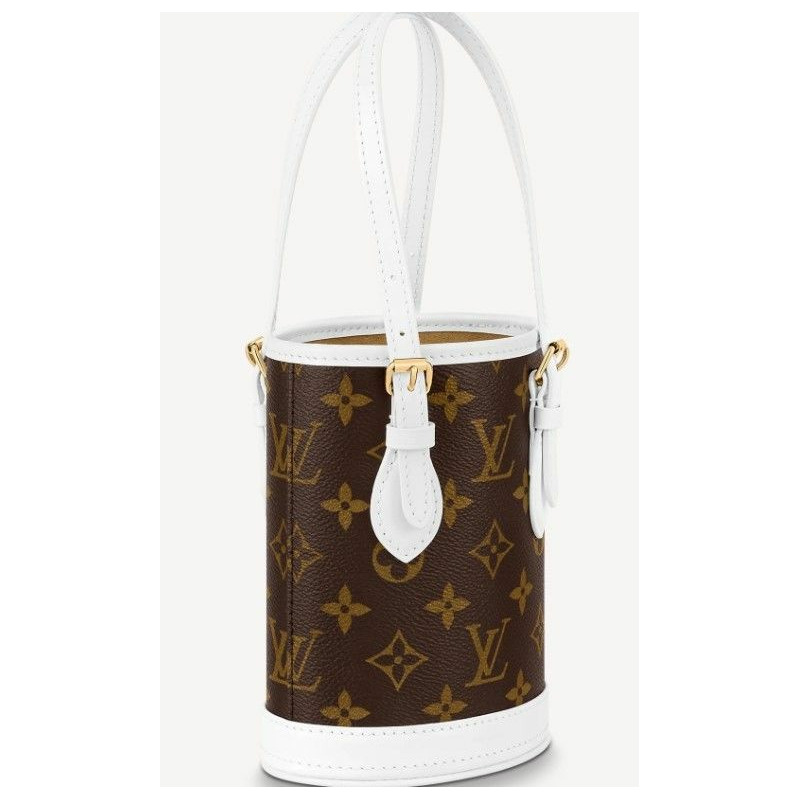 LOUIS VUITTON Monogram Nano Bucket 斜背包-7
