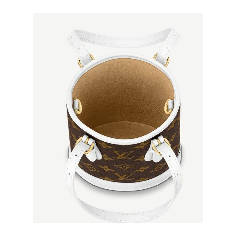 LOUIS VUITTON Monogram Nano Bucket 斜背包-8