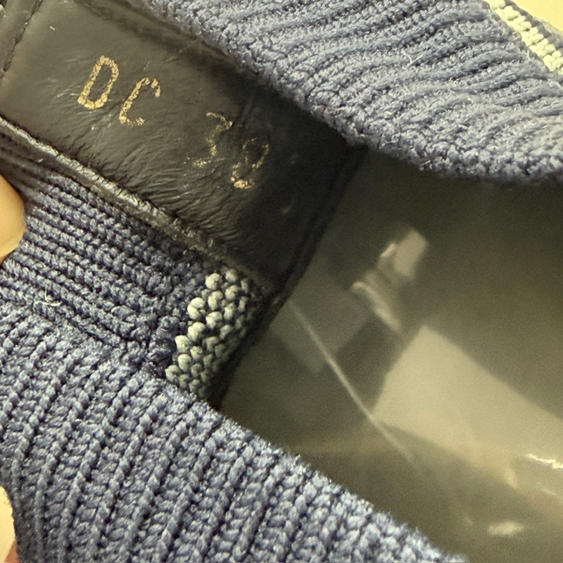 DIOR/迪奧 白藍滿印DR刺繡休閒鞋 39碼 90新 正常使用痕跡 YLP4243。-6