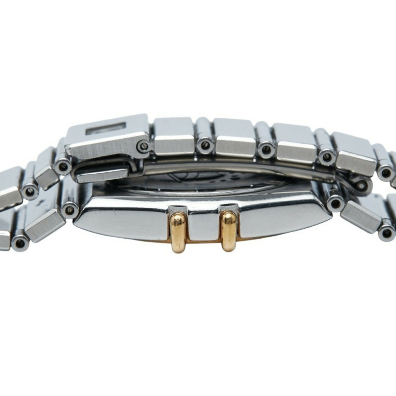 歐米茄星座系列石英腕錶，金色錶盤，不鏽鋼錶殼，黃金材質，女士款，OMEGA-5