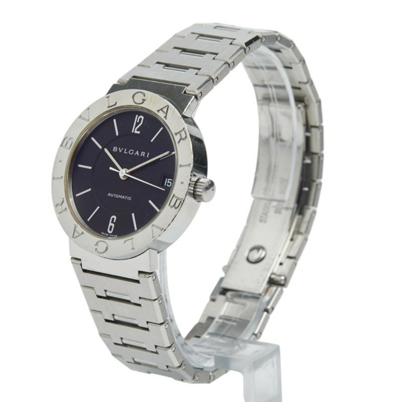 寶格麗男士自動腕錶 BB33SS 黑色錶盤 不鏽鋼-1