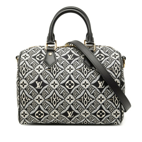 路易威登 Monogram Jacquard Speedy Bandouliere 25 Since 1854 手提包/肩背包 2WAY M45769 黑色帆布皮革 女士 LOUIS VUITTON