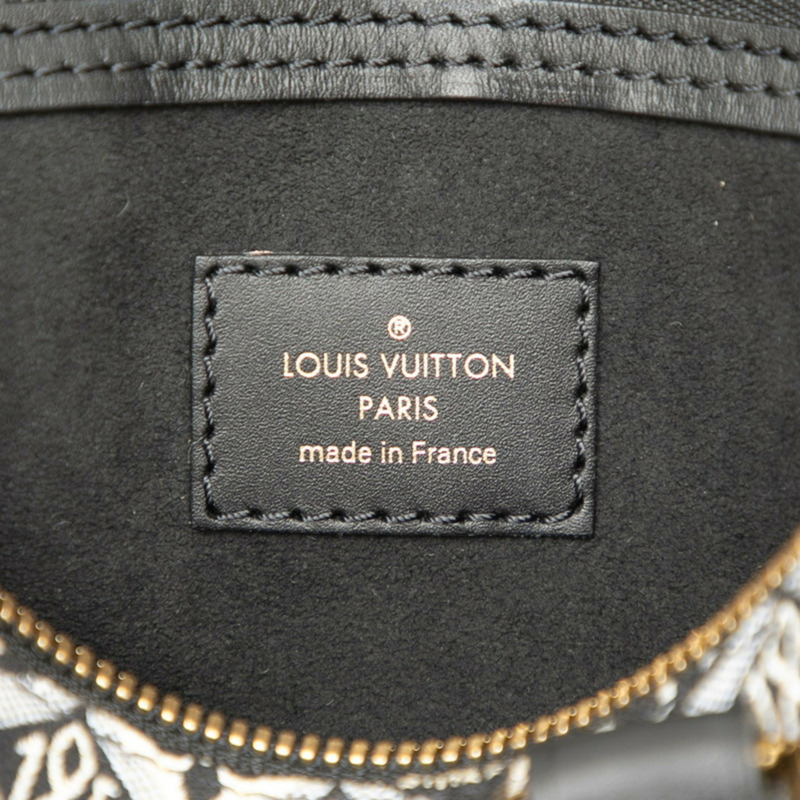 路易威登 Monogram Jacquard Speedy Bandouliere 25 Since 1854 手提包/肩背包 2WAY M45769 黑色帆布皮革 女士 LOUIS VUITTON-4