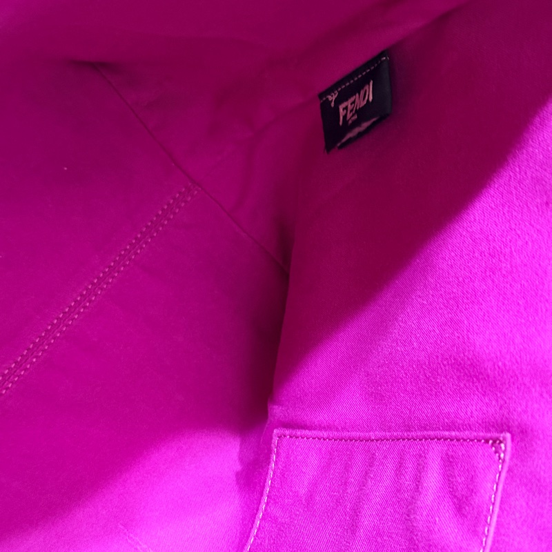 Fendi 怪獸托特包 可肩背 灰色 不重 好-24