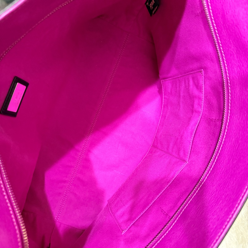 Fendi 怪獸托特包 可肩背 灰色 不重 好-25