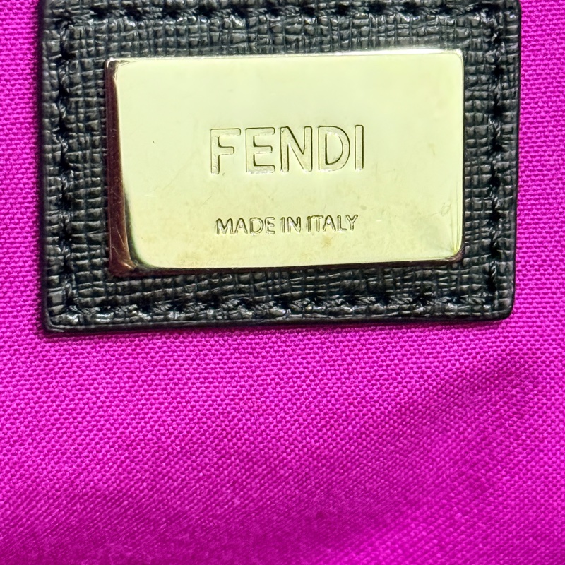 Fendi 怪獸托特包 可肩背 灰色 不重 好-26