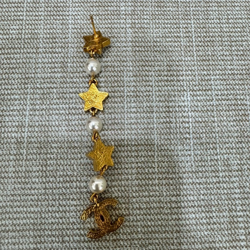 Chanel 香奈兒長款 五角星⭐️ 星星流蘇耳環-9