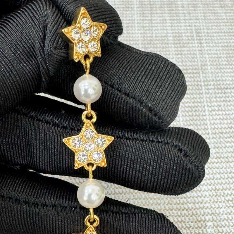 Chanel 香奈兒長款 五角星⭐️ 星星流蘇耳環-14