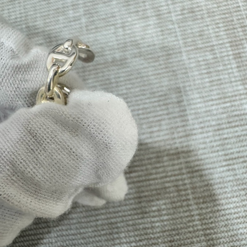 愛馬仕半圈豬鼻耳環925純銀-13