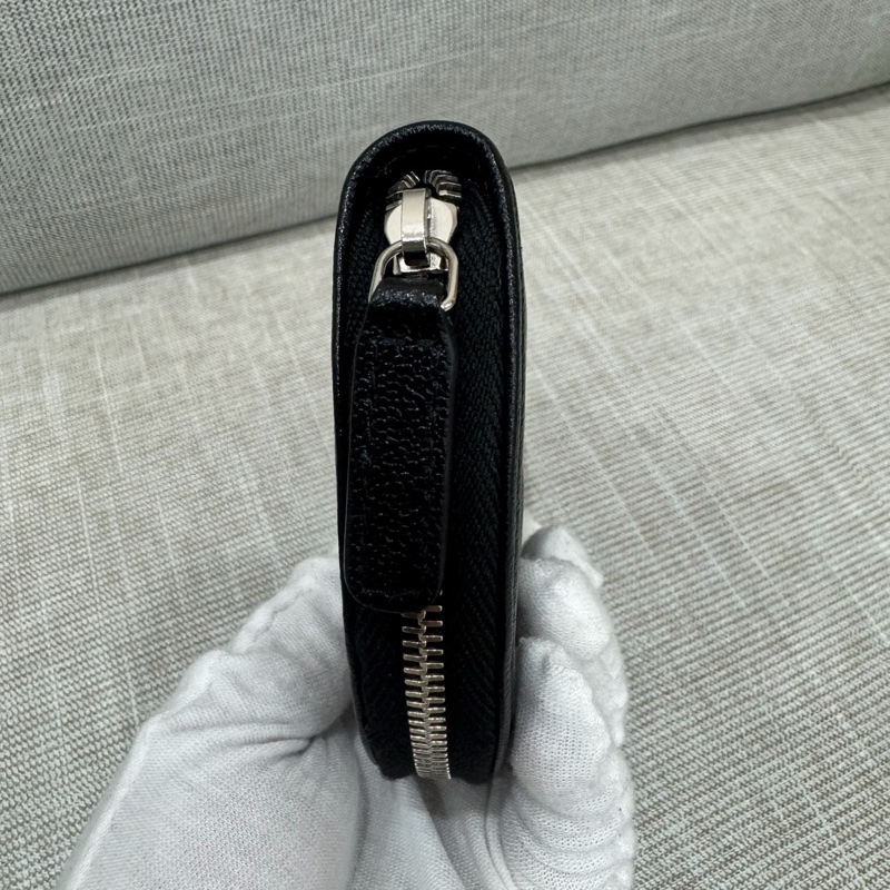 Chanel Boy 月亮零錢包 經典菱格紋 復古銀扣-6